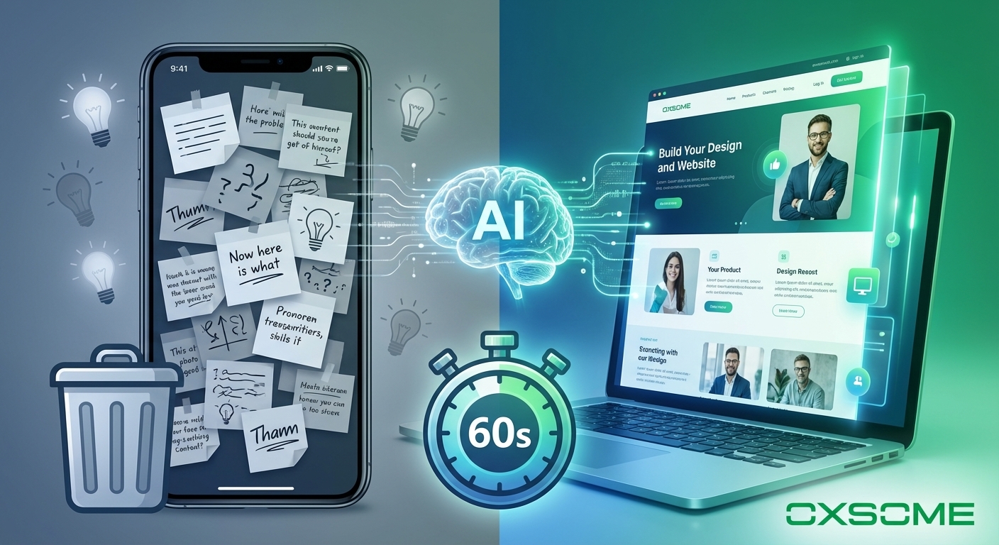 Read more about the article Your Best Ideas Die in Your Notes App. This AI Turns Them Into a Website in 60 Seconds.